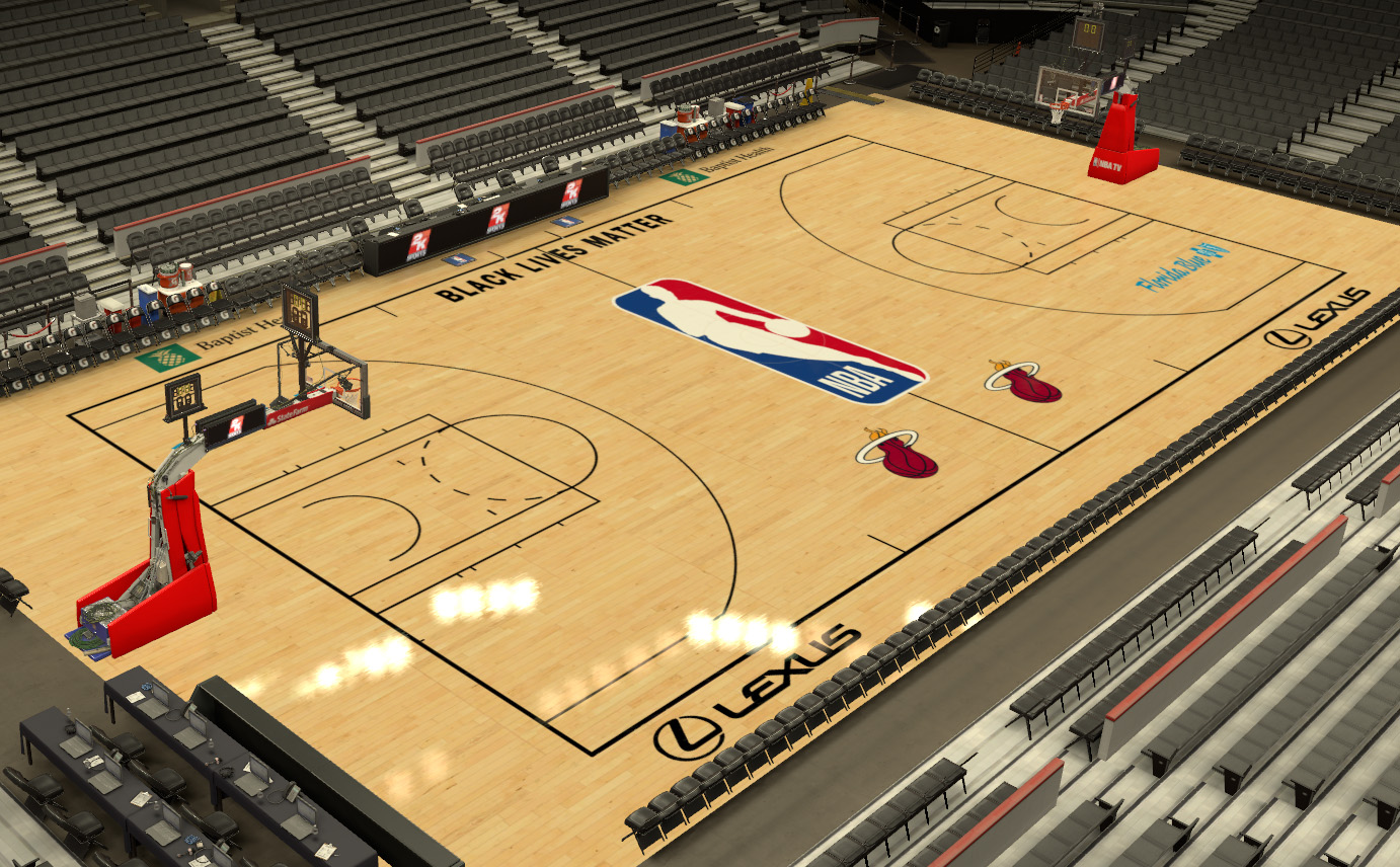 NLSC Forum • Downloads Miami Heat Bubble Court with Graphics